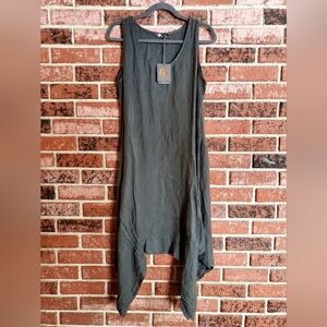 M Made In Italy Grey Linen Dress
